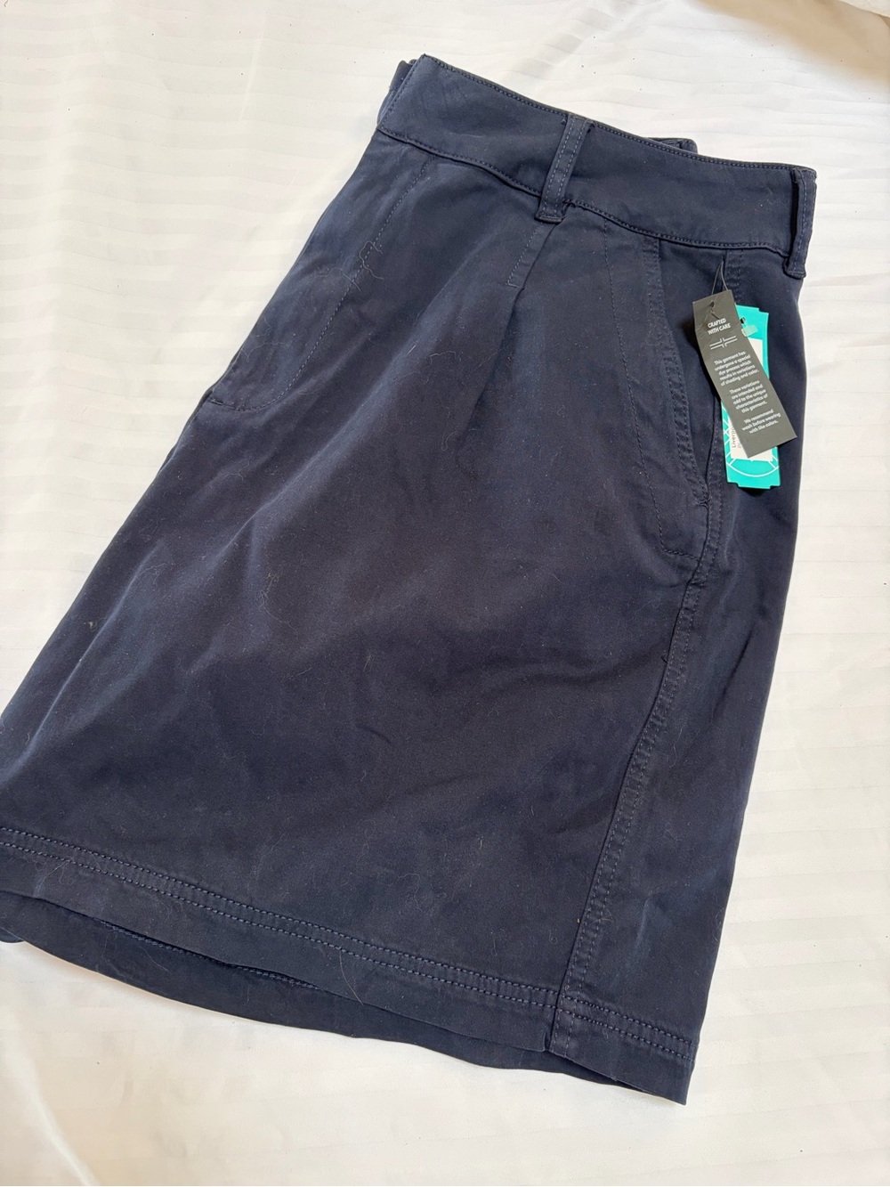Liverpool Men's Navy Flat-Front Casual Shorts